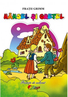 Hansel si Gretel (carte de colorat A5)