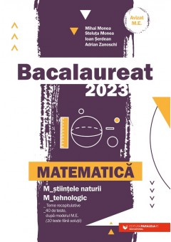 Bacalaureat 2023 Matematica M_stiintele-naturii, M_tehnologic